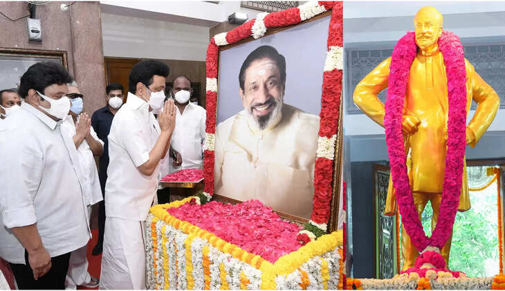 சிவாஜி கணேசன் பிறந்தநாள்: மணிமண்டபத்தில் முதலமைச்சர் மு.க.ஸ்டாலின் மரியாதை