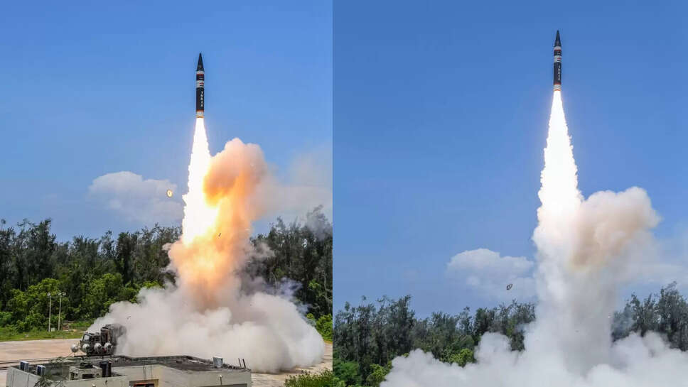 1000 முதல் 2000 கிலோ மீட்டர் தூரம் வரை செல்லும் அக்னி பி ஏவுகணை சோதனை வெற்றி