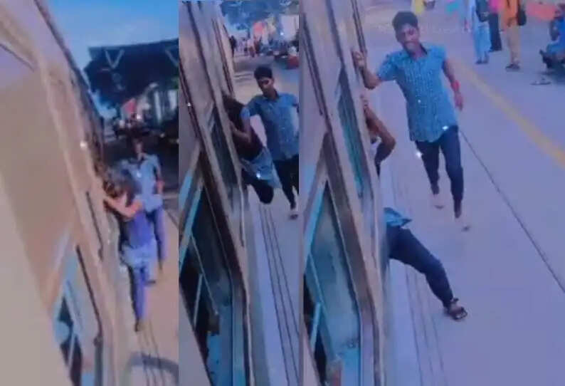 ஆக்ரோஷமாக மோதி கொண்ட பள்ளி மாணவிகள்- பரபரப்பான பேருந்து நிலையம்..!