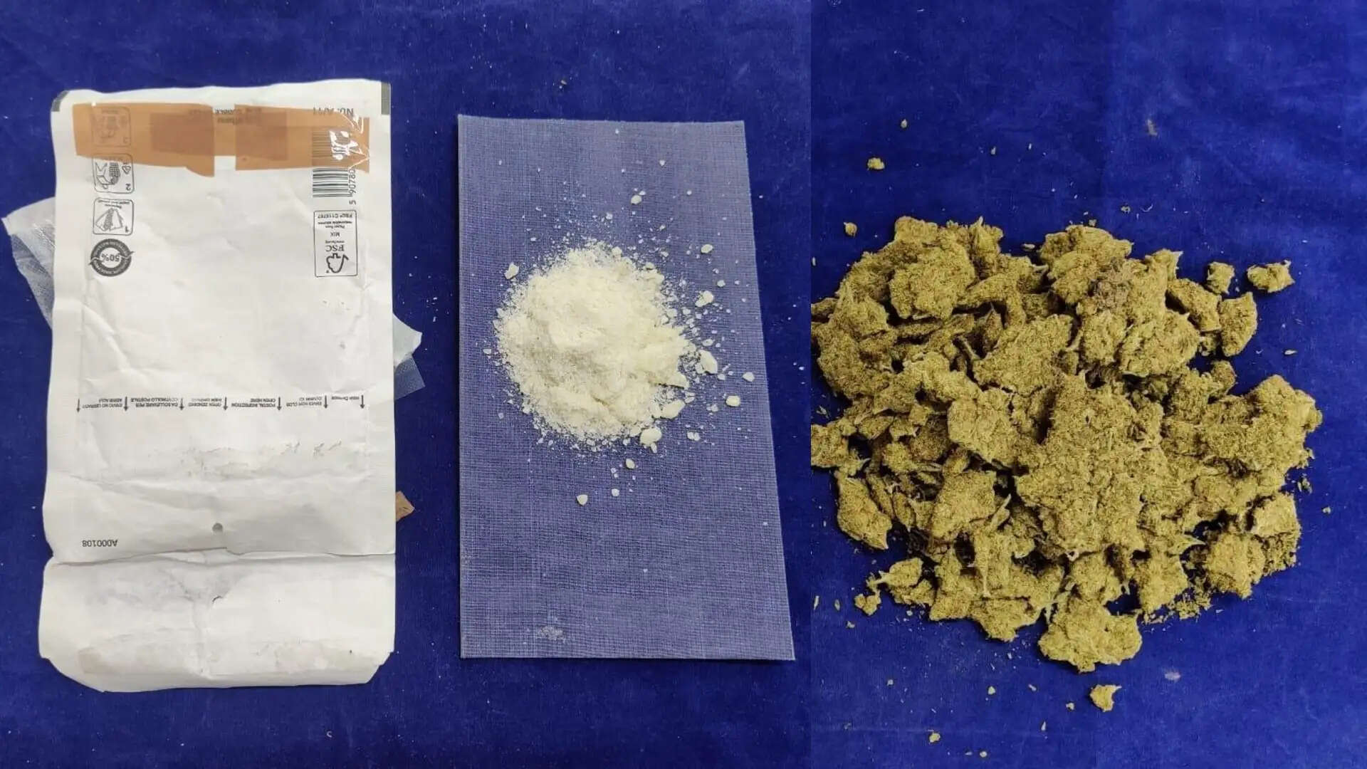 ரூ.2.30 லட்சம் மதிப்புள்ள போதை பவுடர் மற்றும் கஞ்சாவை பறிமுதல் செய்தது சென்னை விமான நிலைய சுங்கத்துறை