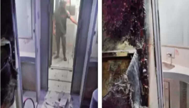 ரயிலில் தீவிபத்து