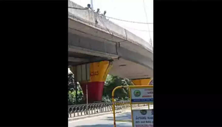 &nbsp;25 அடி உயர மேம்பாலத்தில் பைக்கில் சென்ற கல்லூரி மாணவர் &nbsp;தவறி விழுந்து &nbsp; பலி!