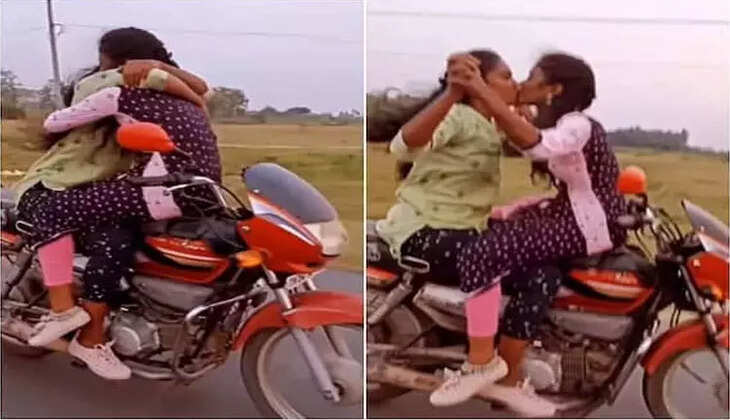 இளம்பெண்கள் முத்தம்