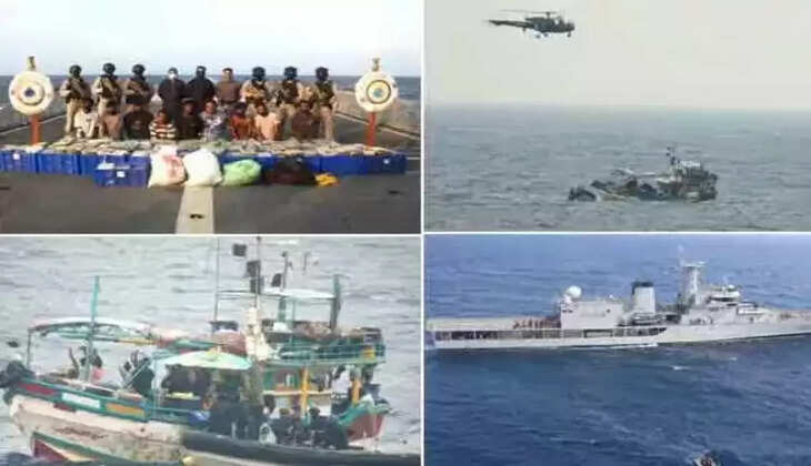 அதிர்ந்த அதிகாரிகள்... நடுக்கடலில் 500 கிலோ போதைப்பொருள் பறிமுதல்!