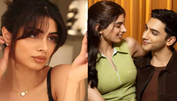 குஷி கபூரும், நடிகர் வேதாங் ரெய்னாவும்