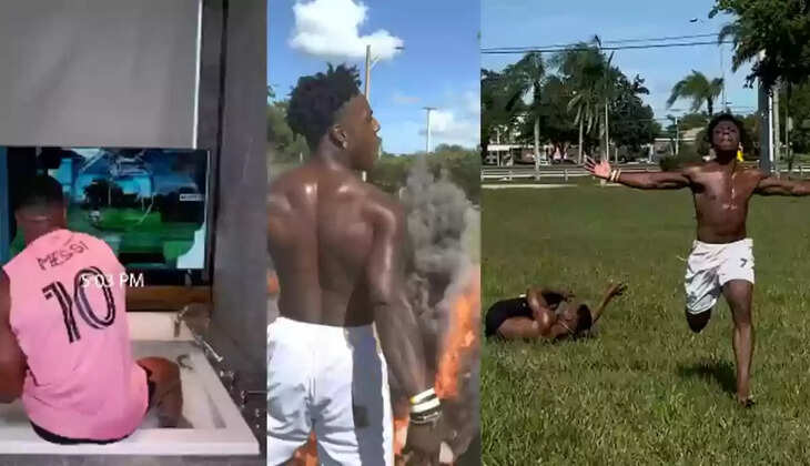 வைரல் வீடியோ... ரன்னிங் ரேஸில் தோற்றதால் கடுப்பில் டிவியை போட்டு உடைத்த &nbsp;பிரபல யூடியூபர்!