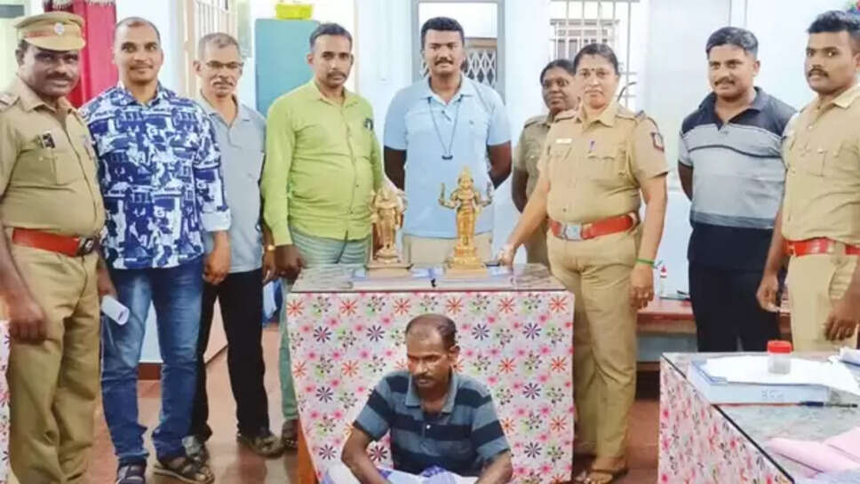 குமரி கோவில்களில் கொள்ளை போன ஐம்பொன் சிலைகள் மதுரையில் மீட்பு
