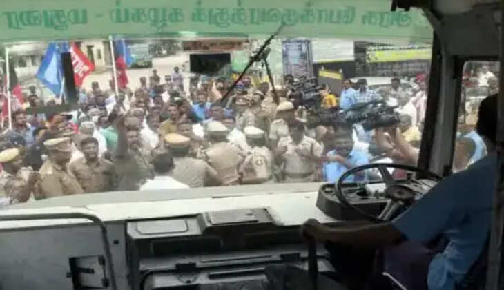 பேருந்து போராட்டம் ஊழியர்கள்