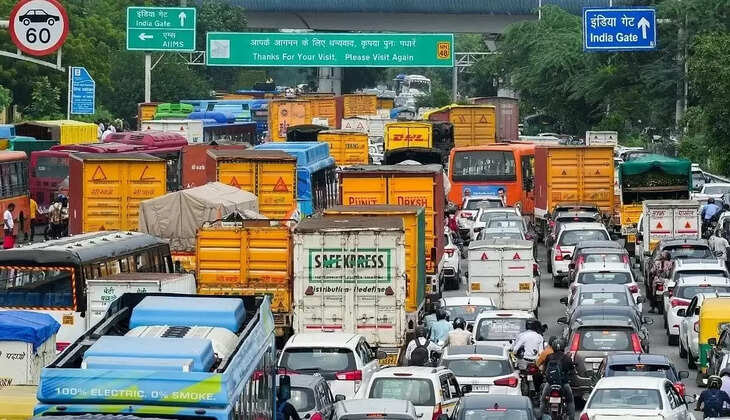 டிராஃபிக் டெல்லி வாகனங்கள் போக்குவரத்து நெரிசல்