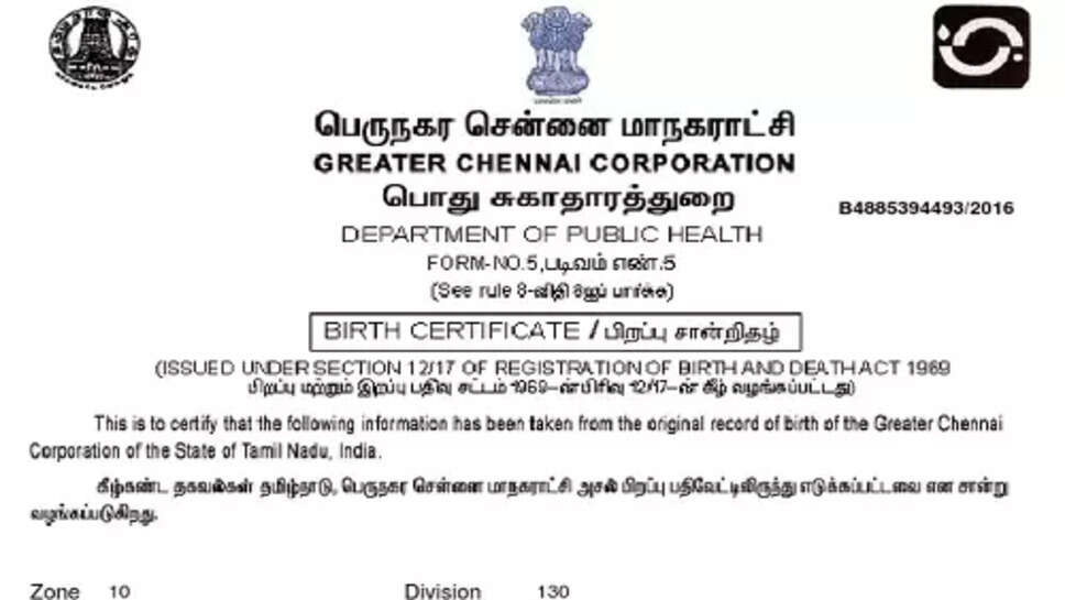 பிறப்பு சான்றிதழ்