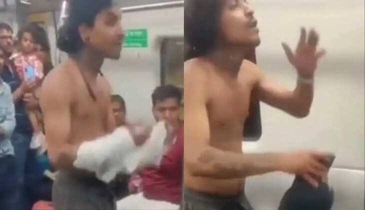 சட்டையை கிழித்து மெட்ரோவில் மல்லுக்கட்டும் இளைஞர்கள்