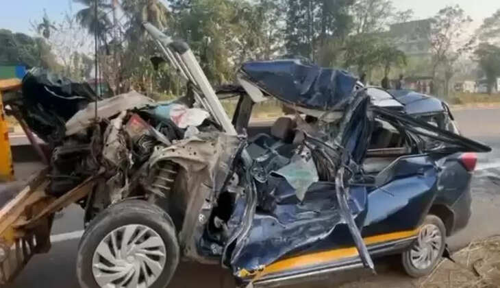 கார் லாரி விபத்து