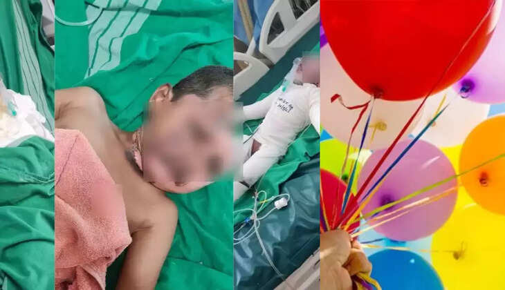 பர்த் டே பார்ட்டியில் பலூன் வெடித்து சிதறியது