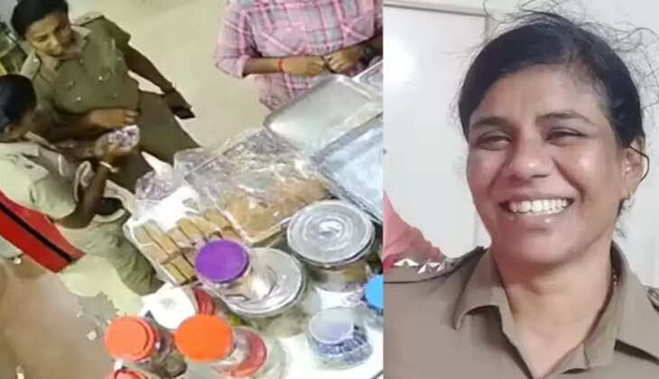 பெண்காவலர் அடாவடி