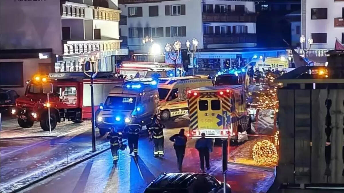 தீ  சுவிட்சர்லாந்து போலீஸ் தீயணைப்பு