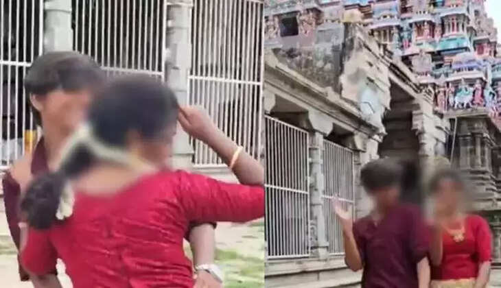 பிரசித்தி பெற்ற கோவிலில் சினிமா பாடலை ரீல்ஸ் பதிவிட்ட சிறுவர்கள்