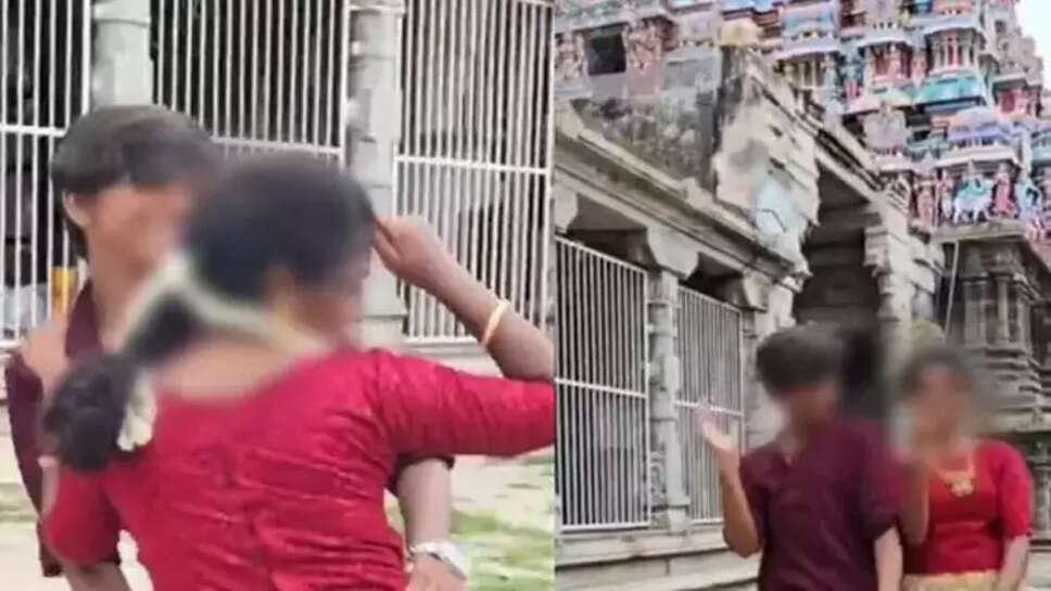 பிரசித்தி பெற்ற கோவிலில் சினிமா பாடலை ரீல்ஸ் பதிவிட்ட சிறுவர்கள்