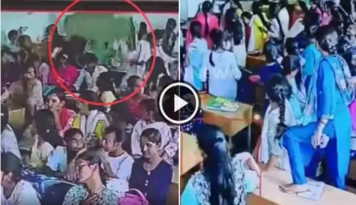 வகுப்பறை மேற்கூரை இடிந்து விழுந்து 