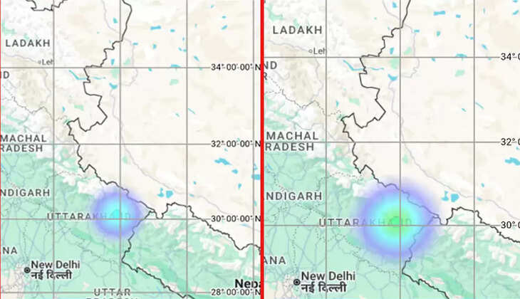 உத்தரகாண்டில்  நிலநடுக்கம்