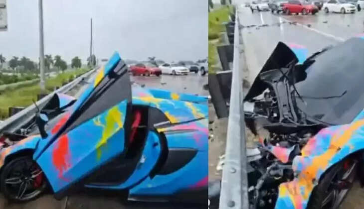 ரூ.1.7 கோடி மதிப்புள்ள கார் சுக்குநூறாய் நொறுங்கியது... யூ-ட்யூப் நேரலையில் விபரீதம்!