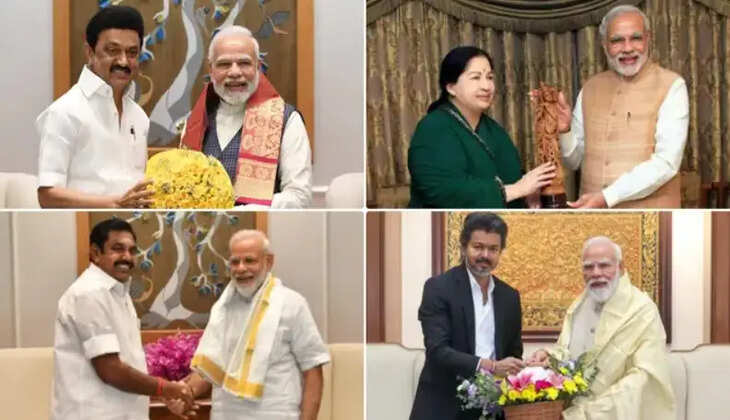 தமிழக  முதல்வர்கள் முதல்வர் மோடி