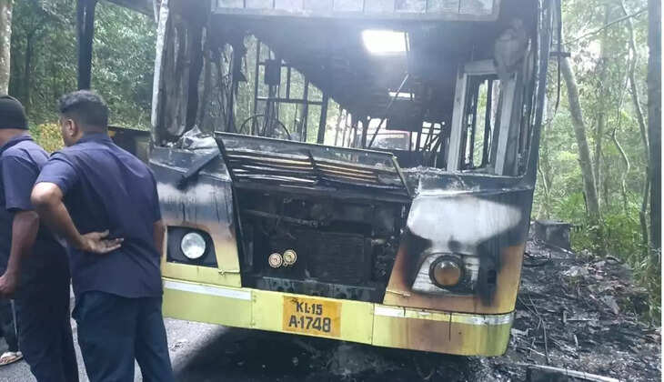 பேருந்து தீ விபத்து 