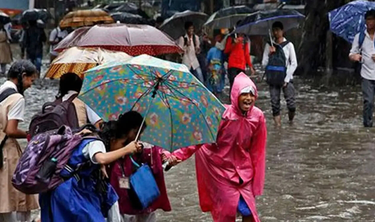 கனமழை விடுமுறை பள்ளிகள் குடை வெள்ளம் மழை