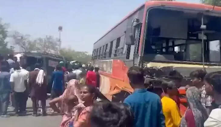 கோர விபத்து... பேருந்து, ஜீப், பைக் அடுத்தடுத்து மோதி 6 பேர் பலி, 8 பேர் படுகாயம்!  