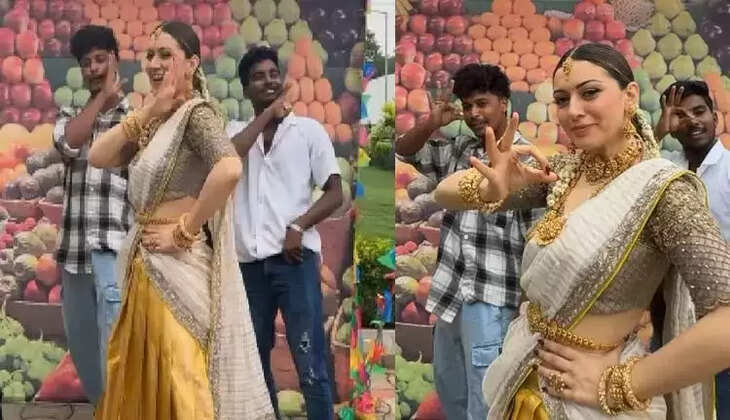 'புஷ்பா 2' பாட்டுக்கு தாவணியில் ஆட்டம் போட்ட ஹன்சிகா...வைரலாகும் வீடியோ!