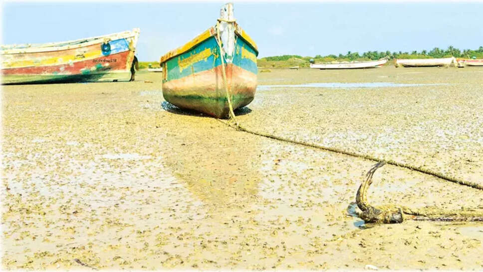 பாம்பன் ராமேஸ்வரம் கடல் உள்வாங்கியது