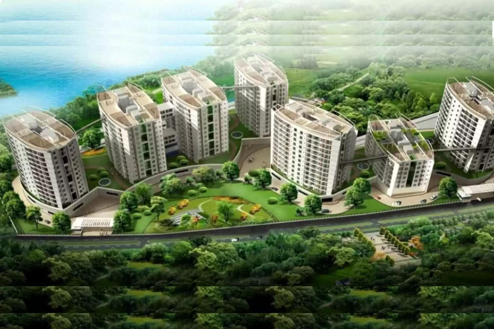 அடுக்குமாடி இயற்கை கட்டுமானம் பில்டிங்