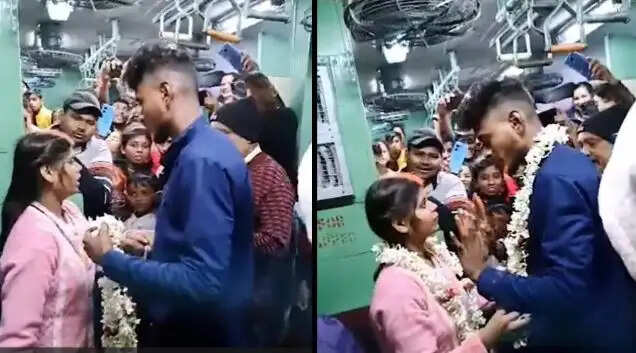 ஓடும் ரயிலில் திருமணம்
