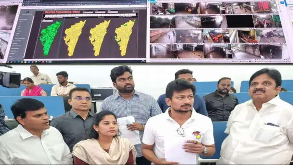 மழை கனமழை உதயநிதி ஆய்வு