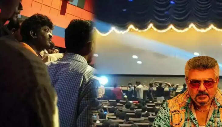 &nbsp;படம் பார்த்து கொண்டிருந்த போது ரசிகையின் தலையில் விழுந்த கட்டை... பாதியில் நிறுத்தப்பட்ட &lsquo;குட் பேட் அக்லி&rsquo;!