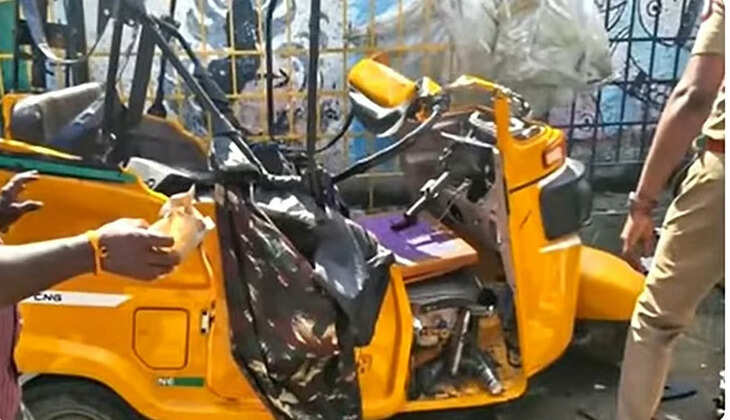 மரம் விழுந்து ஆட்டோ விபத்து