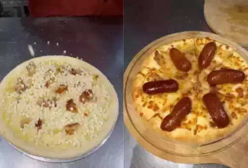 ’பீட்சாவில் குலோப் ஜாமூன்’.. செய்முறை வீடியோ வைரல்!