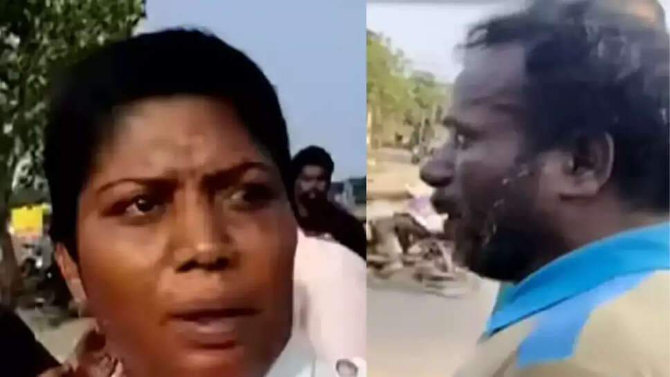 ஓட்டுநரை அறைந்த பெண் போலீஸ்