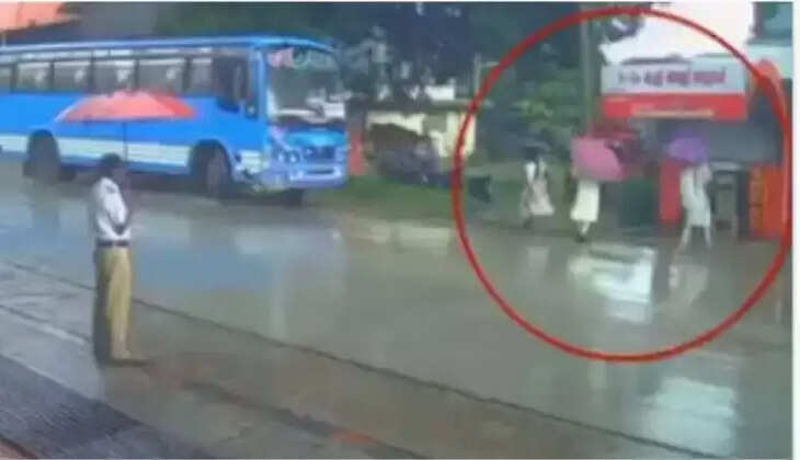 சிசிடிவி விபத்து பேருந்து