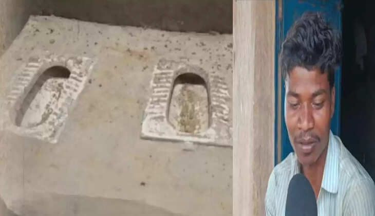 ஒப்பந்தகாரரின் காமெடி கழிவறைகள்... ஒரே நேரத்தில் 2 பேர்   அருகருகே 2 ! 