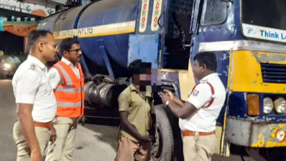 லாரி குடிபோதை