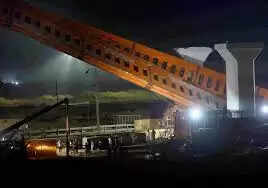 புல்லட் ரயில் கட்டுமான தளத்தில் விபத்து