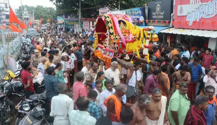 நவராத்திரி விழா... சுசீந்திரம் முன்னுதித்த நங்கை அம்மன் புறப்பாடு!