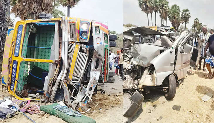 லாரி விபத்து