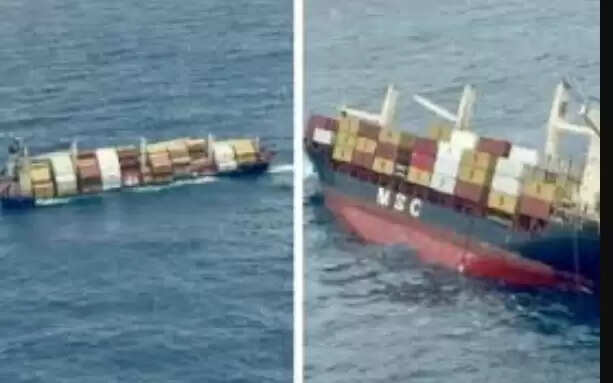 கடலில் கவிழ்ந்த சரக்குக் கப்பல்... அடுத்தடுத்து கரை ஒதுங்கும் கண்டெயினர்கள்.!