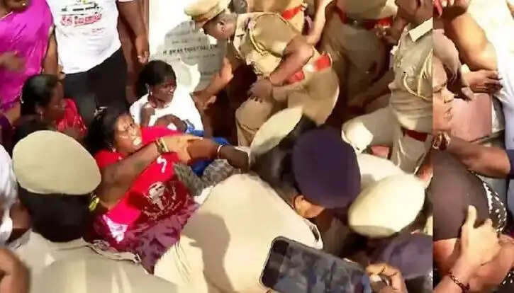 போராட்டம் கைது தூய்மைப் பணியாளர்கள் தூய்மை