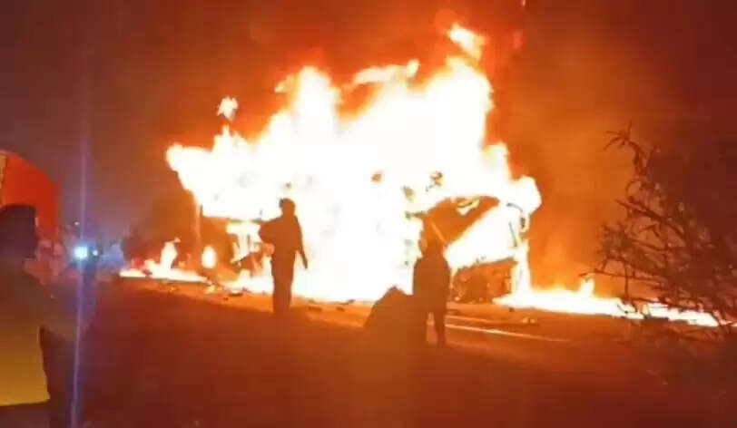 பேருந்து தீப்பிடித்த