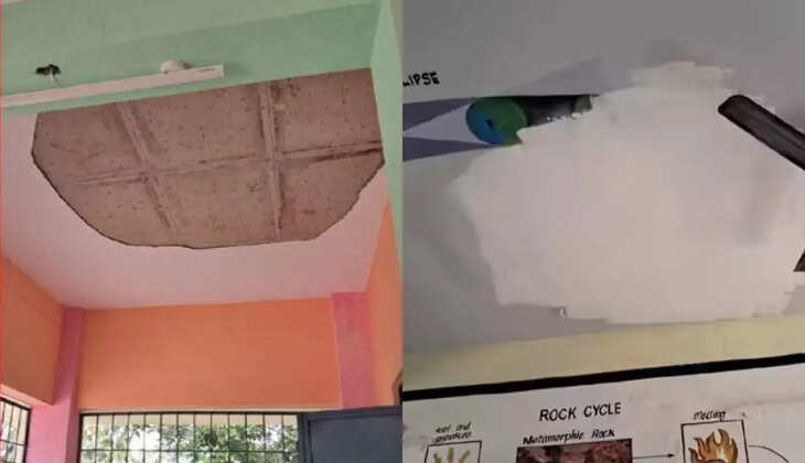 இடிந்து விழும் பள்ளி கட்டிடம் 