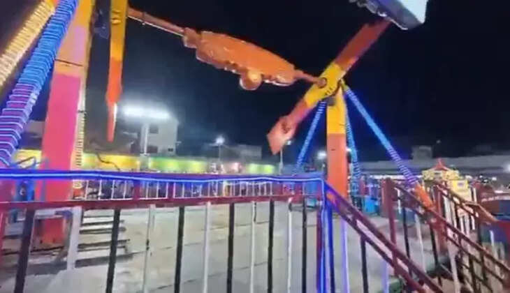  ராட்டினத்தில் இருந்து தவறி விழுந்த இளம் பெண்