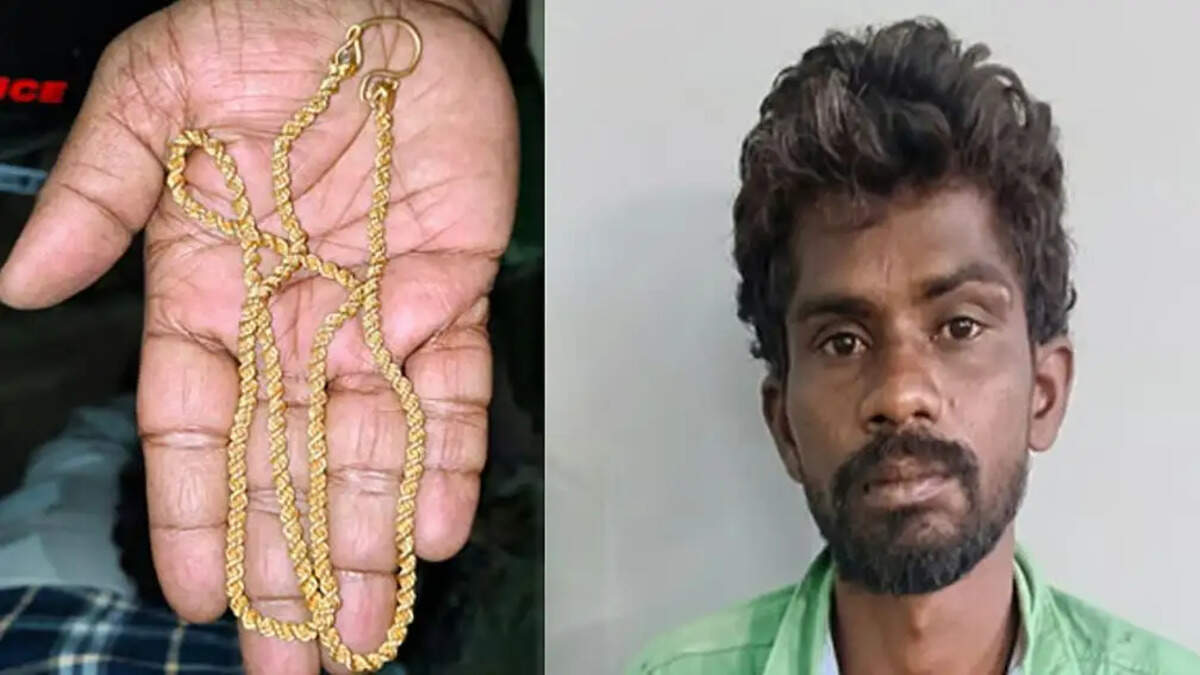 கொள்ளையன் நகை பறிப்பு திருட்டு