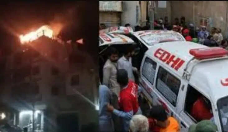 சிலிண்டர் வெடித்து கராட்சி குடியிருப்பு